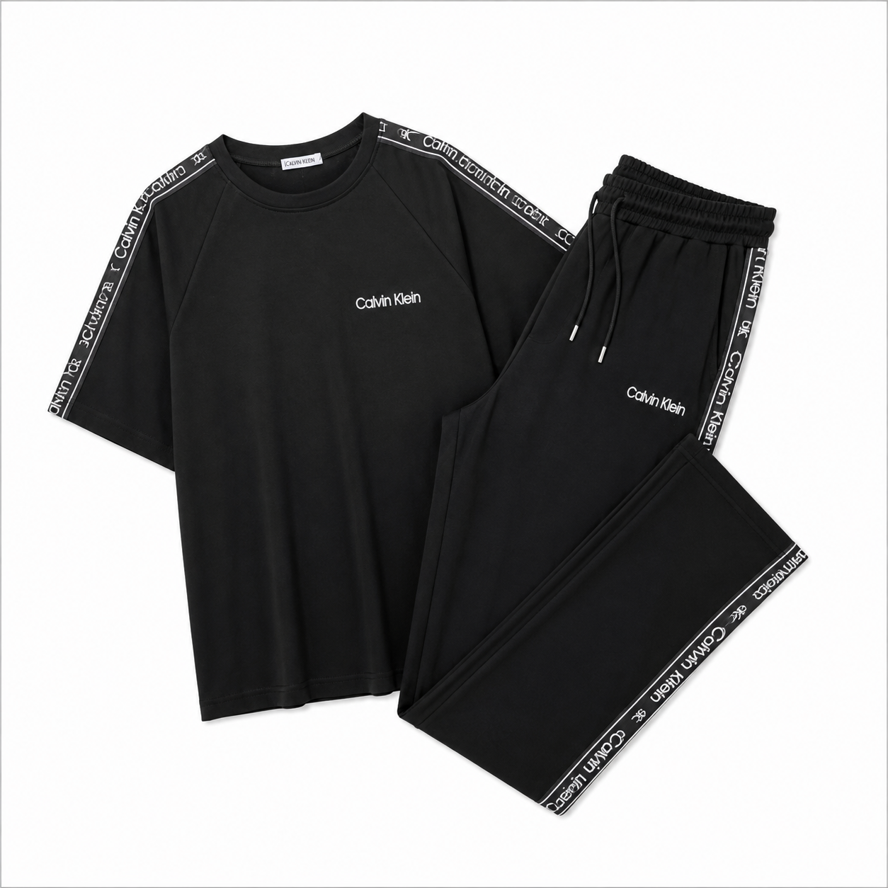 ست تیشرت و شلوار Calvin Klein رنگ مشکی