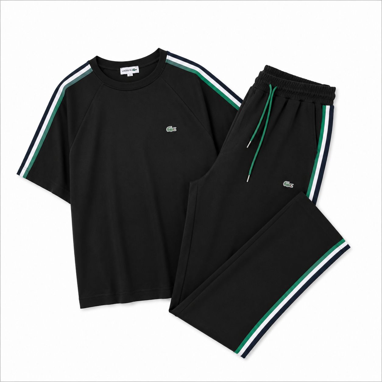ست تیشرت و شلوار لاگوست LACOSTE رنگ مشکی