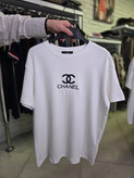 تیشرت زنانه وارداتی طرح شنل Chanel رنگ سفید