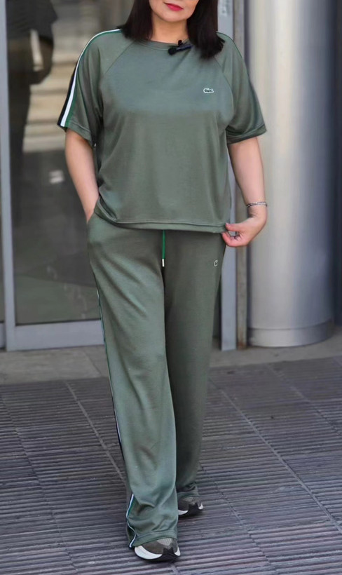 ست تیشرت و شلوار برند لاگوست LACOSTE رنگ سبز